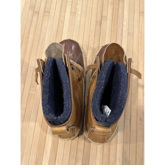 Sorel VTG Cheyenne Rawhide Leather Insulated Rubber Duck Boots Sz 6 / 7 Or 5 M - Picture 8 of 14